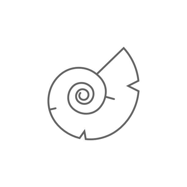 史前nautilus图标。史前线条图标元素图片下载
