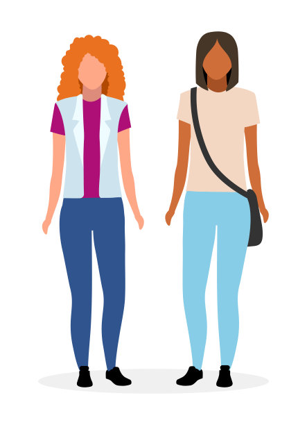 年轻女性插画图片下载