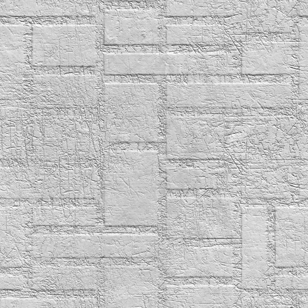 石膏墙无缝纹理与几何图案，3d插图图片下载