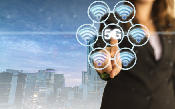 5G WiFi技术数字概念素材图片