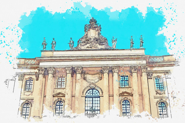 洪堡大学。柏林,德国图片下载