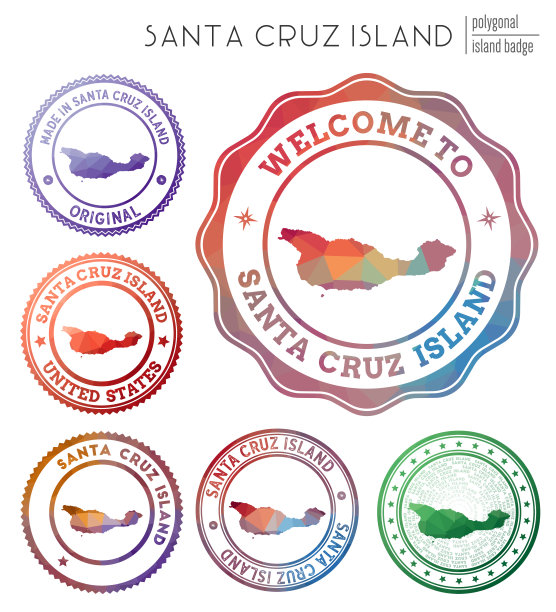 圣克鲁斯岛徽章。图片下载