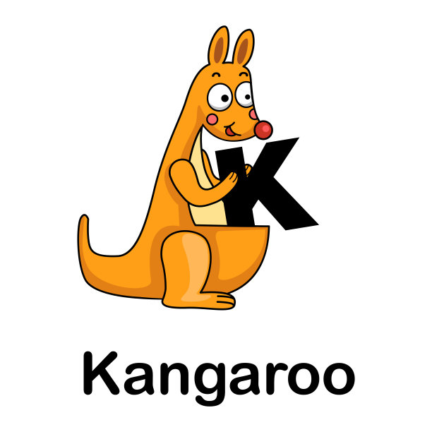 字母字母k-kangaroo图片下载