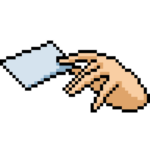 矢量像素艺术孤立的卡通图片下载
