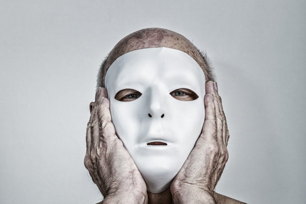 匿名白蒙面鬼脸人图片下载