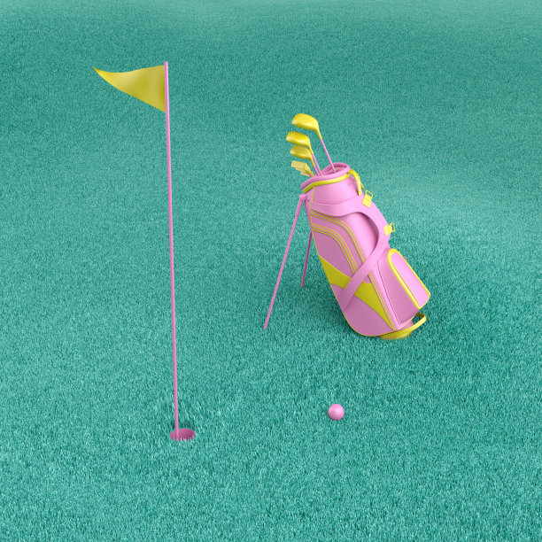 迷你高尔夫游戏概念。图片下载
