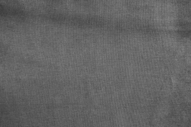 特写黑色皱棉织物纹理背景。图片下载