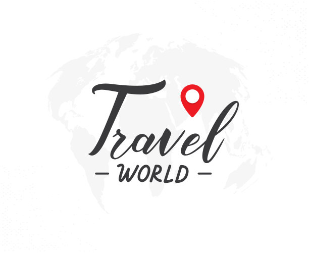 旅行世界手绘字母短语图片下载