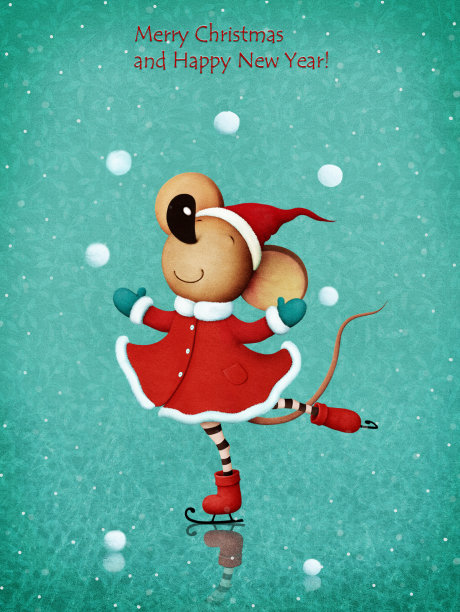 老鼠在冰上跳舞图片下载