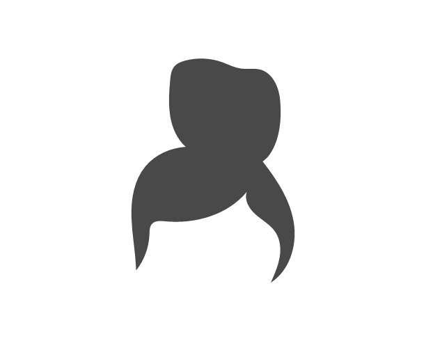 女人发型元素图标矢量插画设计图片下载