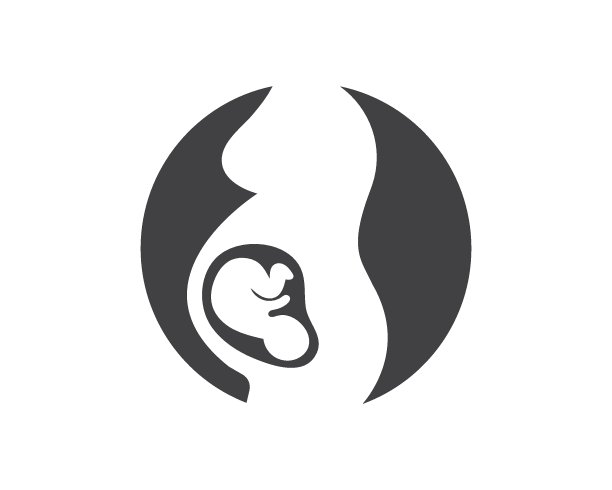 美女孕妇矢量图标图片下载