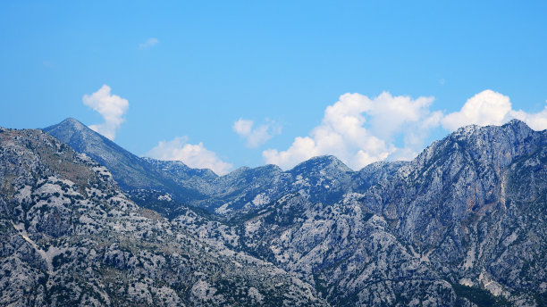 群山和蓝天尽收眼底图片下载