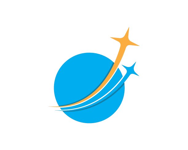 星快快递标志图标矢量插图图片下载