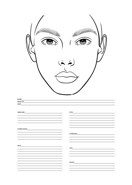 化妆师空白模板图片下载