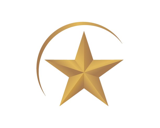 星星快速快递Logo图标矢量插画图片下载