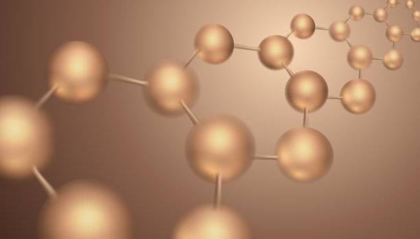 具有三维分子结构的科学背景设计图片下载