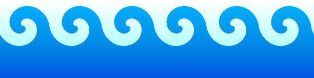 无缝瓷砖抽象蓝色波浪边框图片下载