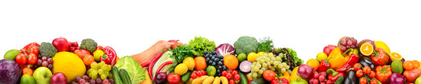 全景新鲜水果和蔬菜图片下载