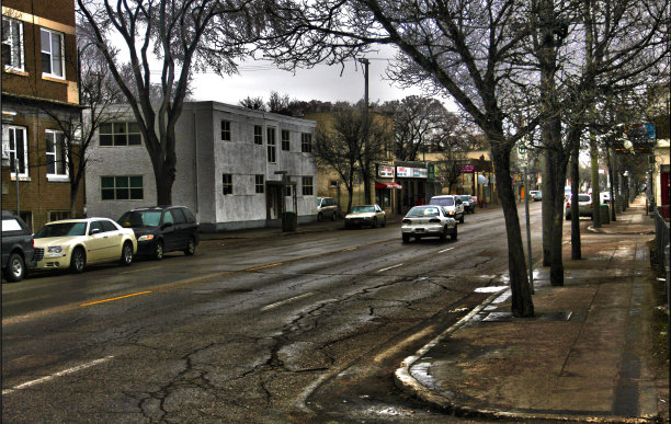 雨中的萨金特大街图片下载