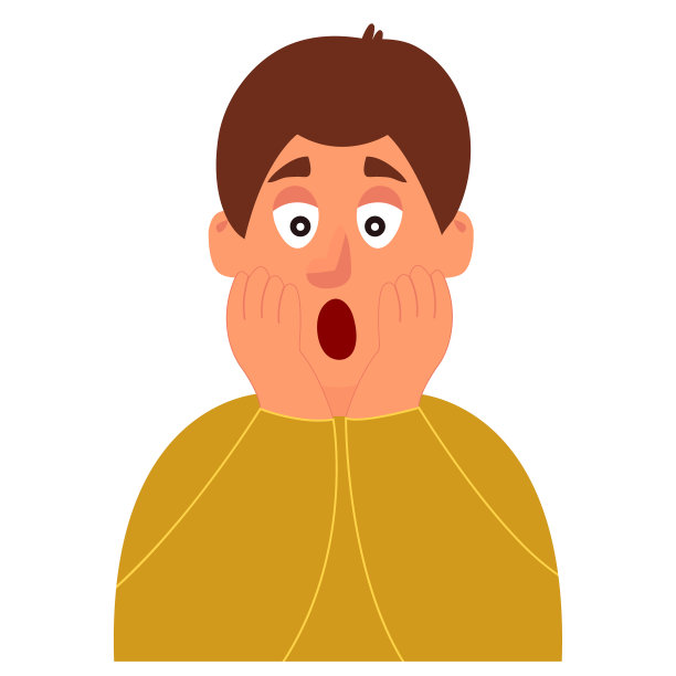 惊讶的情绪。年轻人感到惊讶。一个令人难以置信和震惊的消息或建议的元素。图片下载