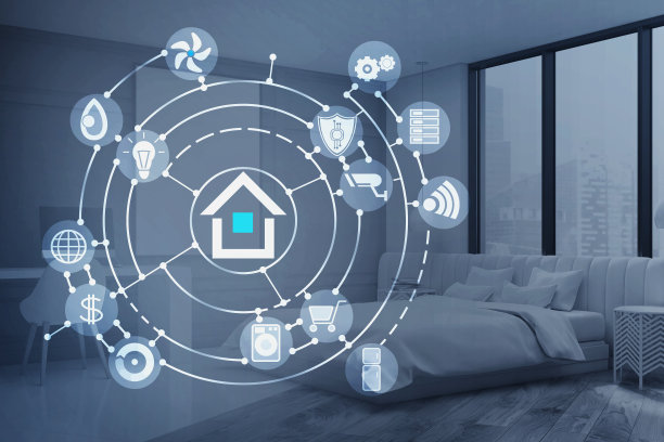 卧室的智能家居界面图片下载