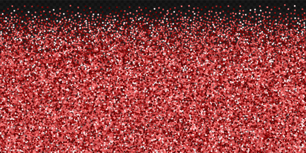 红色金光闪闪的豪华五彩纸屑。Scatte图片下载