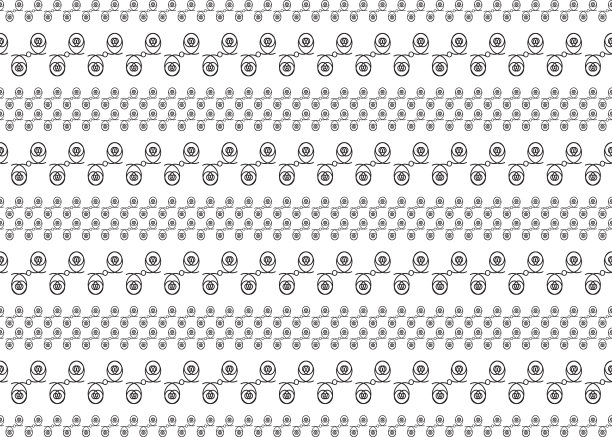 民族风格面料印花。矢量图形。白色无缝图案与民间装饰图片下载