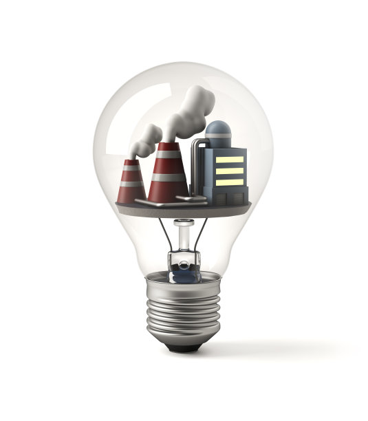 灯泡里的核电站图片下载