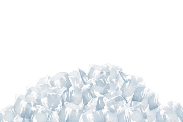 透明的冰雪堆。图片下载
