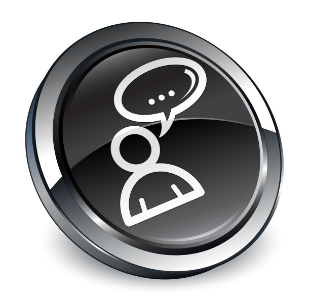 社交网络图标3d黑色圆形按钮图片下载