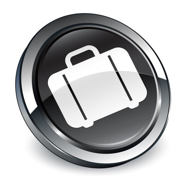 包图标3d黑色圆形按钮图片下载