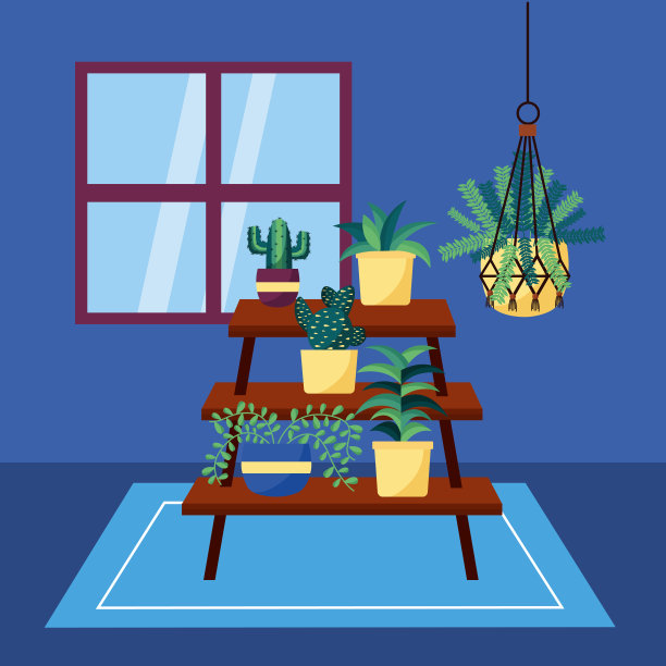 室内植物装饰设计图片下载