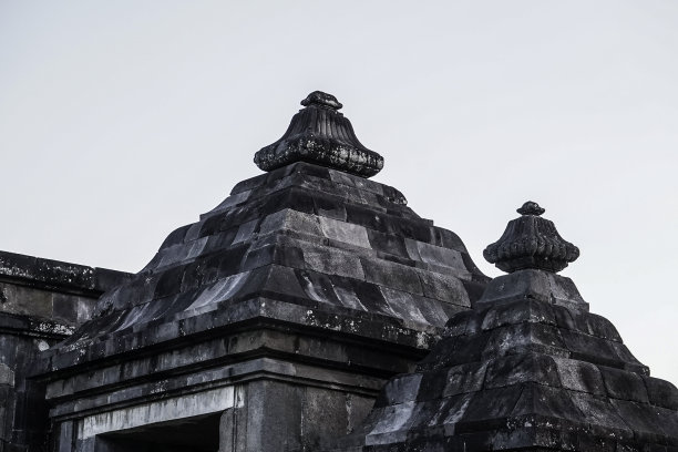 庙门的屋顶图片下载