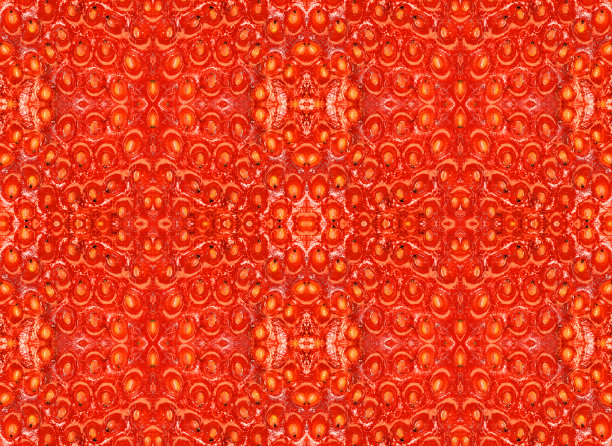 万花筒背景从宏观图片的红色多汁甜草莓的表面图片下载