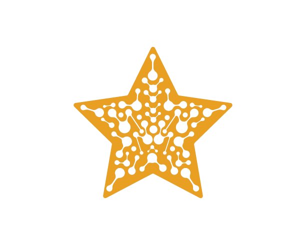 星快快递标志图标矢量插图图片下载