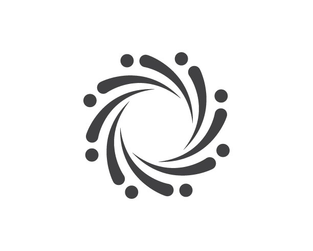 涡流Logo图标波浪和螺旋矢量图片下载