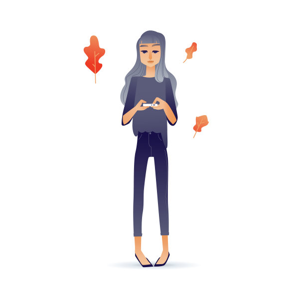 卡通社会交往概念少女图片下载