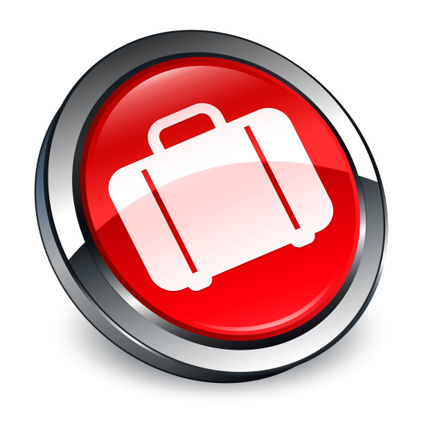 包图标3d红色圆形按钮图片下载