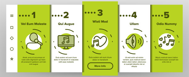 颜色不同的歌唱向量图片下载