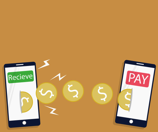 通过智能手机支付和接收金币钱图片下载