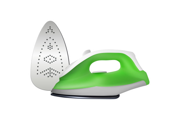 绿色电熨斗。图片下载