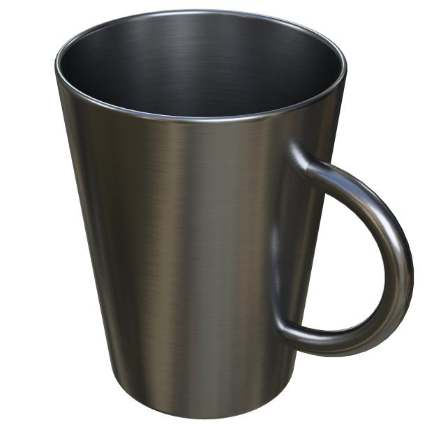 不锈钢杯，带把手图片下载