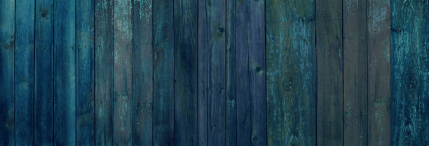 旧的蓝色栅栏背景纹理，可以用作网页横幅图片下载