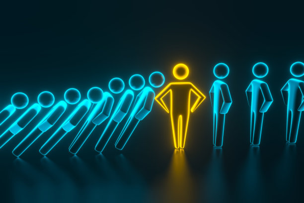 摇摇欲坠的企业由专门的员工领导挽救。三维渲染图片下载