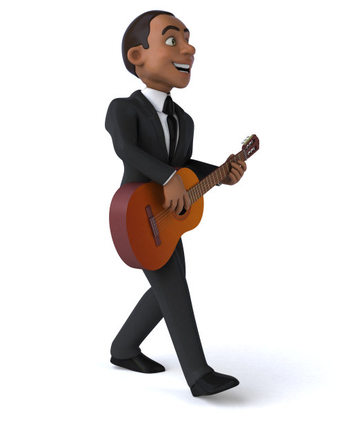 有趣的商人- 3D插图图片下载