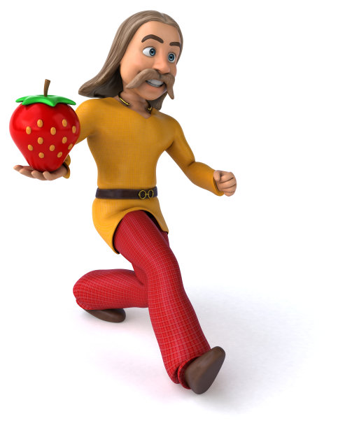 高卢乐趣- 3D插图图片下载