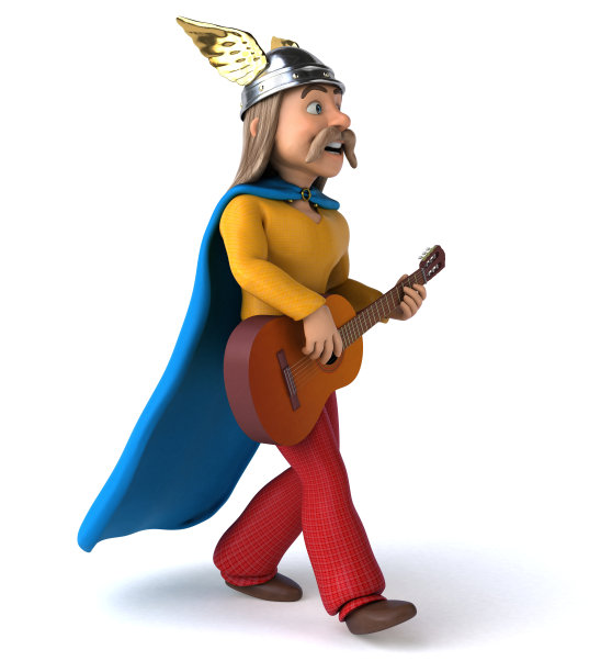 乐趣高卢- 3D插图图片下载