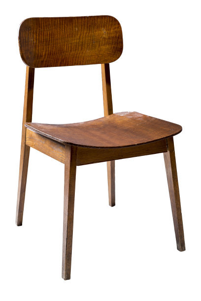 复古的木椅孤立在白色包括修剪路径。图片下载