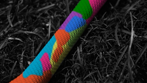 彩色的板球拍的橡胶握把图片下载