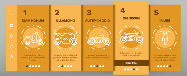 摩托车新员工培训向量图片下载